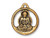 TierraCast Buddha Pendant - Antiqued Gold Plated (Each) TierraCast Buddha Pendant - Antiqued Gold Plated (Each)