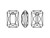 PRESTIGE 6435 Emerald Cut Pendant, 16mm - Topaz (Each) PRESTIGE 6435 Emerald Cut Pendant, 16mm - Topaz (Each)