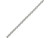 White Plated Oval Cable Chain, 2.2mm by the FOOT White Plated Oval Cable Chain, 2.2mm by the FOOT
