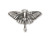 TierraCast Luna Moth Pendant Link - Antiqued Silver Plated (Each)