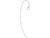 Sterling Silver French Hook Earring Wires, Ball End and Tail (1 pair)