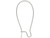 Silver Plated Kidney Ear Wire, 25mm (72 pcs) Silver Plated Kidney Ear Wire, 25mm (72 pcs)
