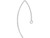 1/10, Silver-Filled French Hook Earring Wires, Marquise, 30x12mm (pair) 1/10, Silver-Filled French Hook Earring Wires, Marquise, 30x12mm (pair)