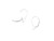 1/10, Silver-Filled Leverback Ear Wire, Plain (pair) 1/10, Silver-Filled Leverback Ear Wire, Plain (pair)