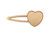 Heart Bezel Hair Clip - Matte Gold Plated (Each) Heart Bezel Hair Clip - Matte Gold Plated (Each)