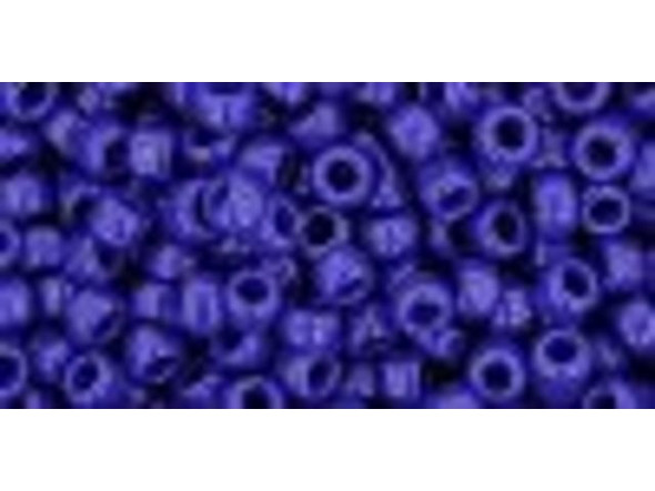 TOHO Glass Seed Bead, Size 8, 3mm, Opaque Navy Blue (Tube)