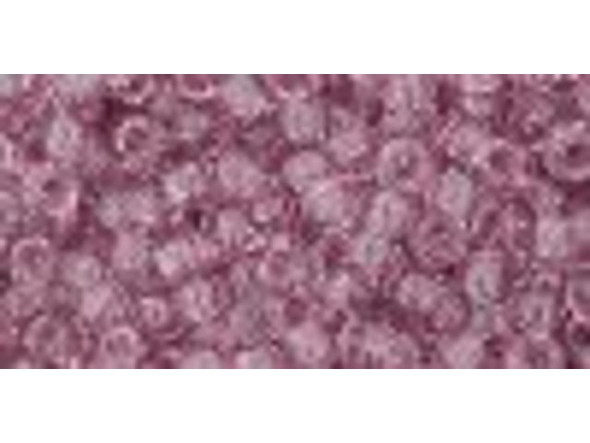 TOHO Glass Seed Bead, Size 8, 3mm, Transparent Lt Amethyst (Tube)