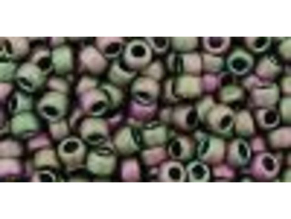 TOHO Glass Seed Bead, Size 8, 3mm, Matte-Color Iris - Violet (Tube)