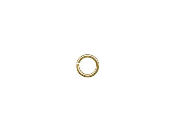 Raw Brass Jump Ring, Round, 4mm (ounce)