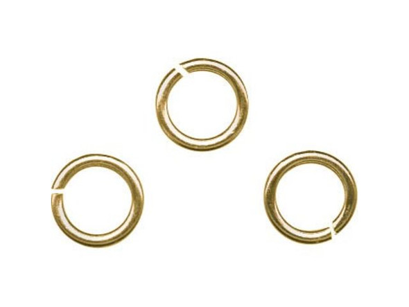 Raw Brass Jump Ring, Round, 4mm (ounce)