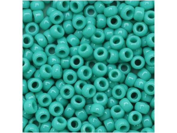 TOHO Glass Seed Bead, Size 8, 3mm, Opaque Turquoise (Tube)