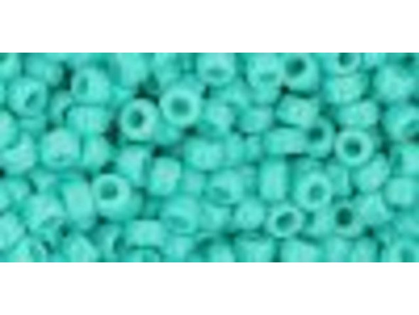 TOHO Glass Seed Bead, Size 8, 3mm, Opaque Turquoise (Tube)