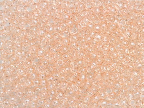 TOHO Glass Seed Bead, Size 8, 3mm, Transparent Lt Rosaline (Tube)