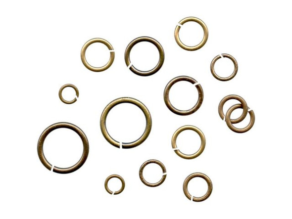 Not sure about the best jump ring size for your new project? Try a bag of mixed-size jump rings, and you'll have the right size and gauge for connecting bulk chain to clasps and centerpieces, making all types of earrings, attaching charms or pendants to bracelets and necklaces, adding dangles to bookmarks and bag clips, and making last-minute holiday jewelry.To make it easier to re-order the right size for repeat projects, pick up a measuring gauge too, too before you run out of your favorite size of jump ring!     JUMP RING HINT    When you open and close jump rings, twist ends instead of  "ovaling" them. This keeps their round shape better, which makes  them easier to close neatly.  See Related Products links (below) for similar items and additional jewelry-making supplies that are often used with this item.