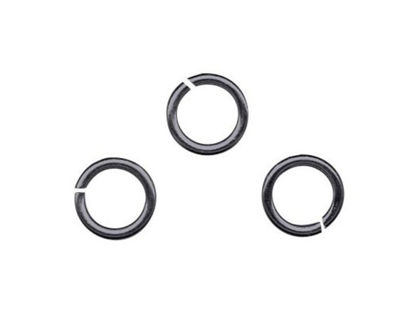 Gunmetal Jump Ring, Round, 4mm (Pack)