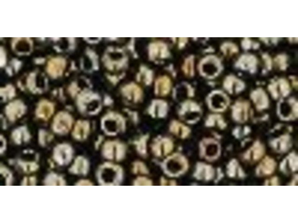 TOHO Glass Seed Bead, Size 8, 3mm, Metallic Iris - Brown (Tube)