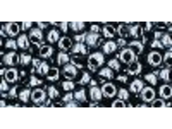 TOHO Glass Seed Bead, Size 8, 3mm, Metallic Hematite (Tube)