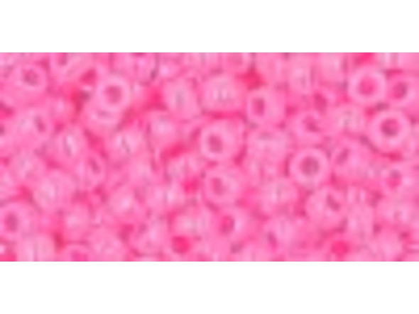 TOHO Glass Seed Bead, Size 8, 3mm, Ceylon Hot Pink (Tube)