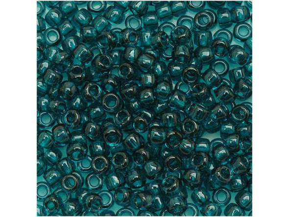 TOHO Glass Seed Bead, Size 8, 3mm, Transparent Capri Blue (Tube)