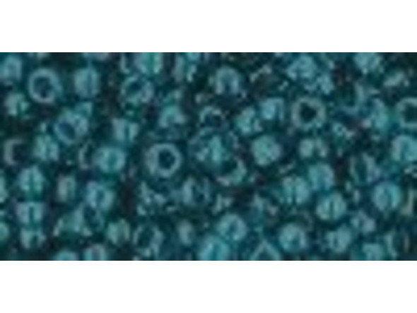 TOHO Glass Seed Bead, Size 8, 3mm, Transparent Capri Blue (Tube)