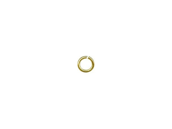 Yellow Plated Jump Ring, Round, 3mm (Pack)