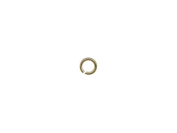 Antiqued Brass Plated Jump Ring, Round, 3mm (ounce)