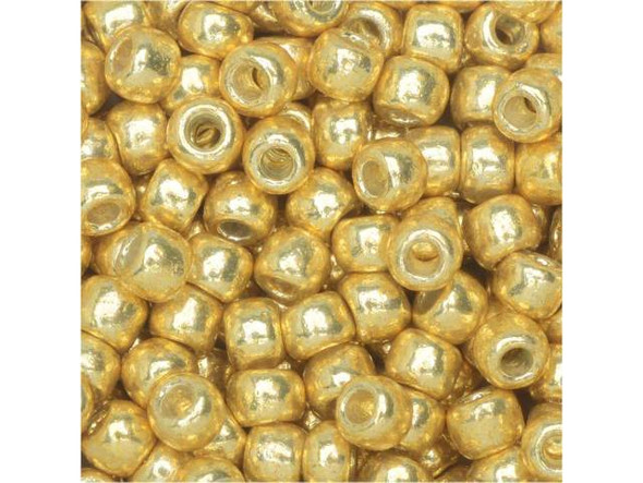 TOHO Glass Seed Bead, Size 8, 3mm, PermaFinish - Galvanized Starlight (Tube)