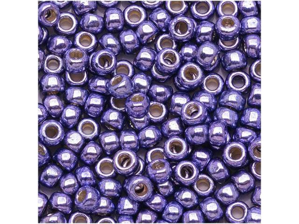 TOHO Glass Seed Bead, Size 8, 3mm, PermaFinish - Metallic Polaris (Tube)