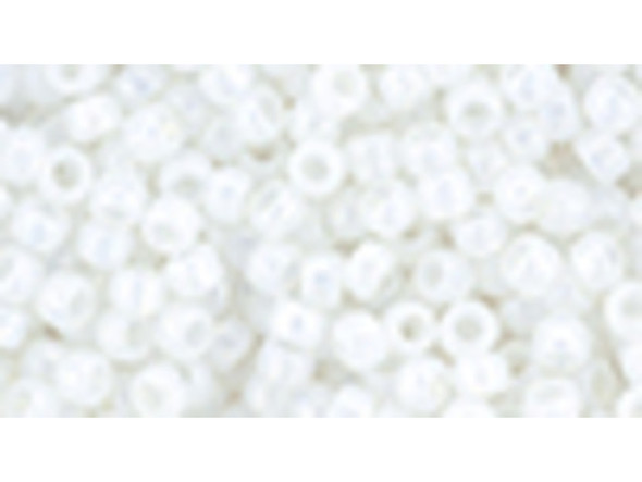 TOHO Glass Seed Bead, Size 8, 3mm, HYBRID Luster Snowflake (Tube)