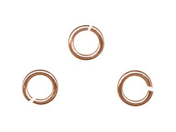 Copper Plated Jump Ring, Round, 3mm (ounce)