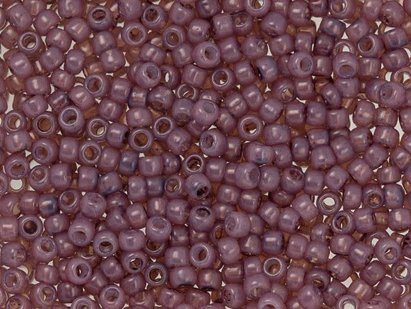 TOHO Glass Seed Bead, Size 8, 3mm, HYBRID ColorTrends: Milky - Dusty Cedar (Tube)