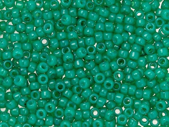 TOHO Glass Seed Bead, Size 8, 3mm, HYBRID ColorTrends: Milky - Lush Meadow (Tube)