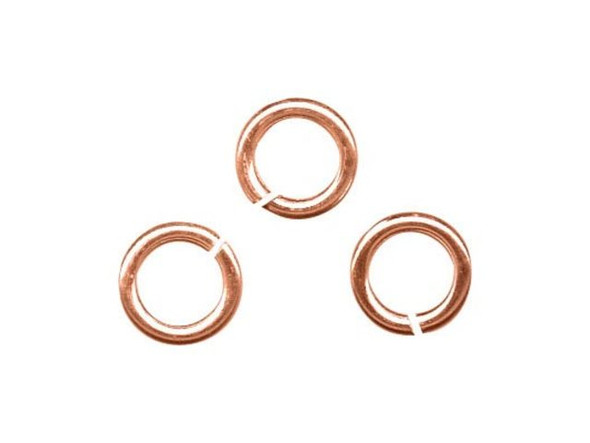 Copper Plated Jump Ring, Round, Heavy, 4.5mm (Pack)
