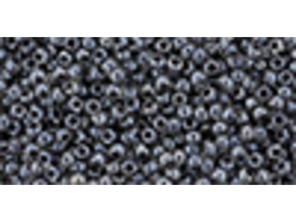 TOHO Glass Seed Bead, Size 11, 2.1mm, Inside-Color Crystal/Concord Grape-Lined (Tube)