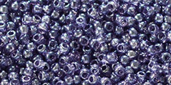 TOHO Glass Seed Bead, Size 11, 2.1mm, Transparent-Lustered Sugar Plum (tube)