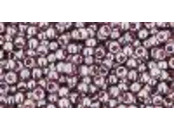 TOHO Glass Seed Bead, Size 11, 2.1mm, Transparent-Lustered Med Amethyst (Tube)