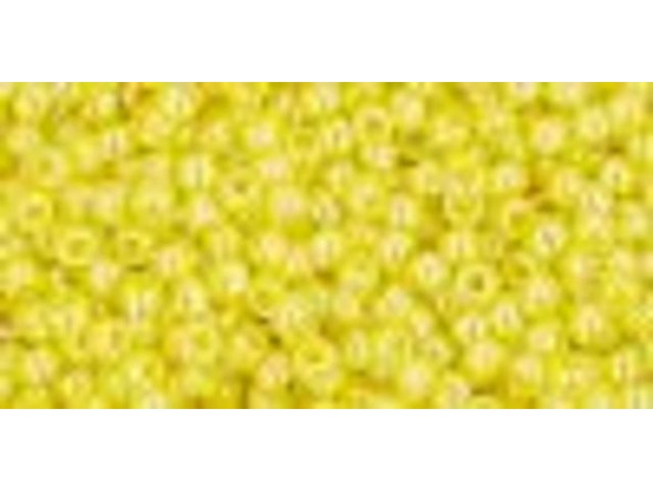 TOHO Glass Seed Bead, Size 11, 2.1mm, Opaque-Lustered Dandelion (Tube)