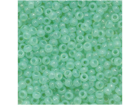 TOHO Glass Seed Bead, Size 11, 2.1mm, Milky Kiwi (Tube)