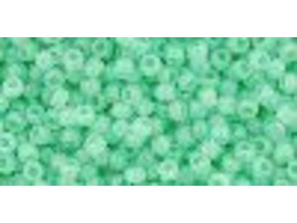 TOHO Glass Seed Bead, Size 11, 2.1mm, Milky Kiwi (Tube)