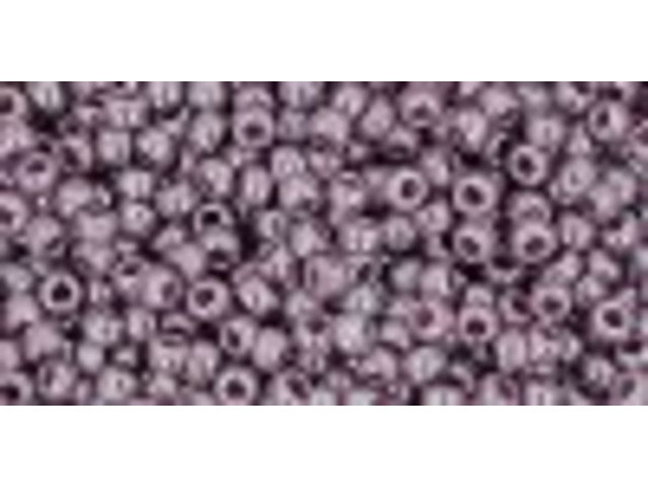 TOHO Glass Seed Bead, Size 11, 2.1mm, Opaque-Lustered Lavender (Tube)