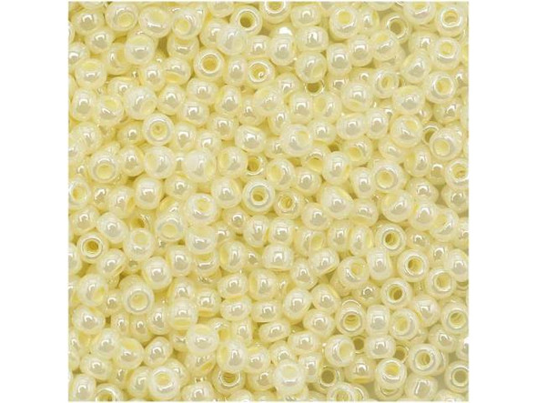 TOHO Glass Seed Bead, Size 11, 2.1mm, Ceylon Banana Cream (Tube)