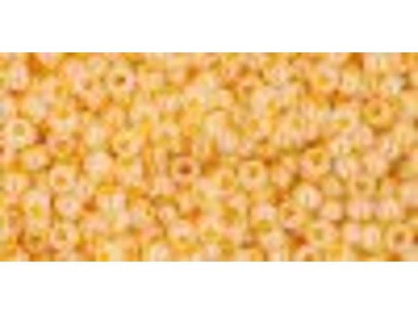 TOHO Glass Seed Bead, Size 11, 2.1mm, Ceylon Peach Cobbler (Tube)