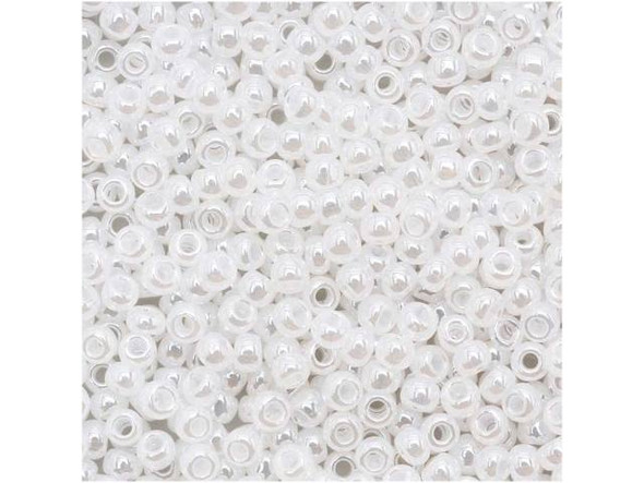 TOHO Glass Seed Bead, Size 11, 2.1mm, Ceylon Snowflake (Tube)