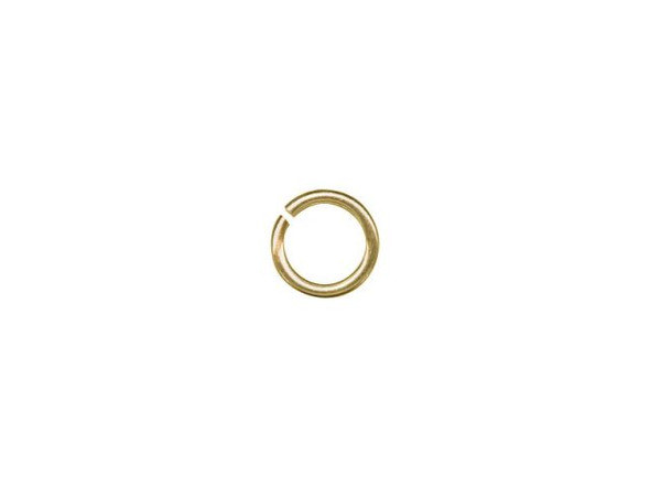 Raw Brass Jump Ring, Round, 5mm (ounce)