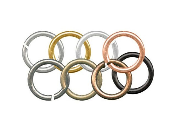 Assorted Jump Ring, Round, 6mm, Assorted (ounce)