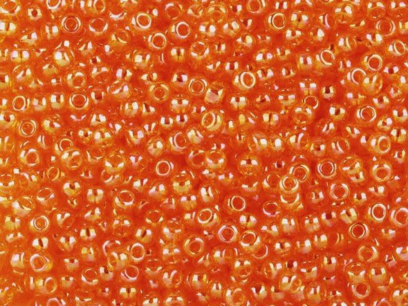 TOHO Glass Seed Bead, Size 11, 2.1mm, Transparent-Rainbow Lt Hyacinth (Tube)