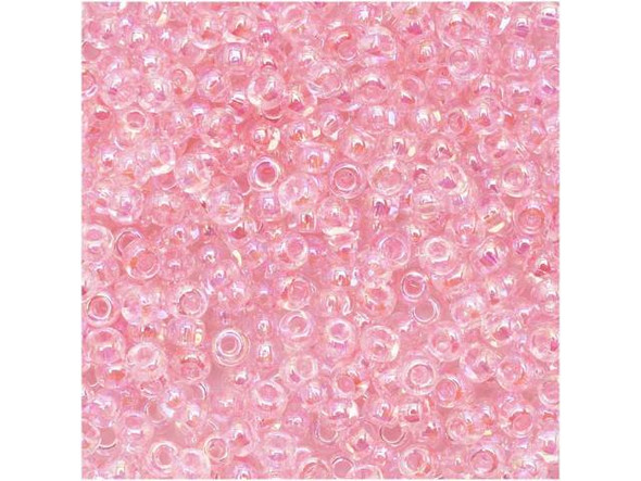 TOHO Glass Seed Bead, Size 11, 2.1mm, Dyed-Rainbow Ballerina Pink (Tube)