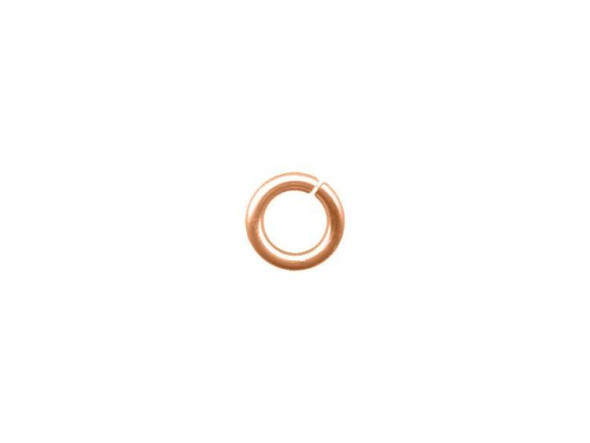 Jump Rings for Chain Maille, Round, 18ga, 5.6mm OD - Raw Copper (ounce)