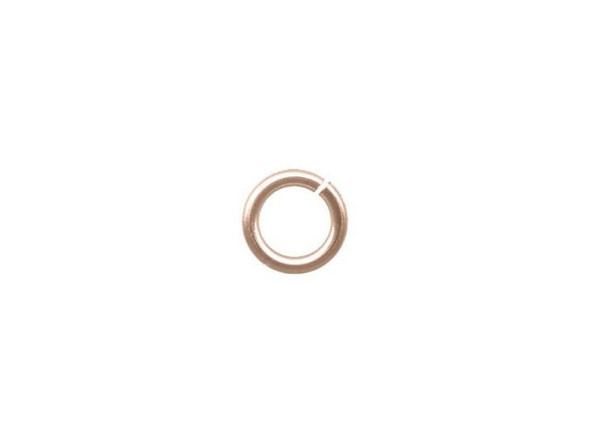 Jump Rings for Chain Maille, Round, Copper, 18ga, 6.1mm OD - Rose Gold Color (ounce)