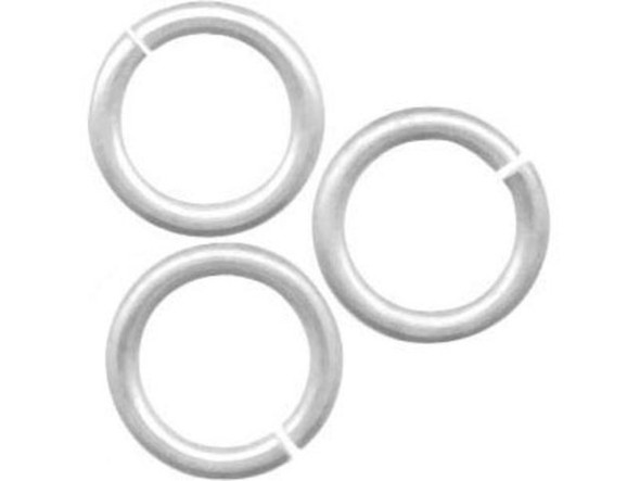 Silver Plated Jump Ring, Round, 13.5mm (ounce)
